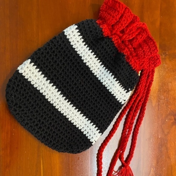 Red & Black UGA Hand Crafted Cinch Bag ❤️ Quality GIFT SHOP GO DAWGS UGA FAN - Picture 7 of 8